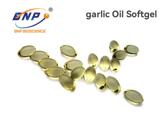 OEM রসুন তেল Vegan Softgel ক্যাপসুল GMP সার্টিফিকেট শীর্ষ মানের
